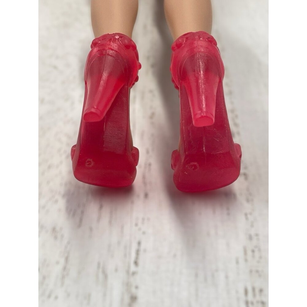 Monster High Ghoulia Yelps Replacement Shoes Red Blood Drip High Heels - Picture 6 of 9